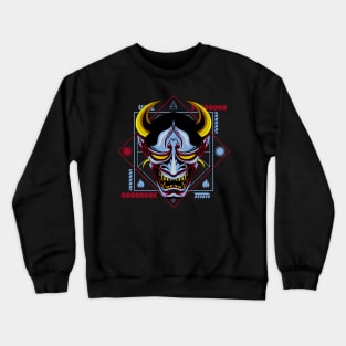 hanya oni mask Crewneck Sweatshirt